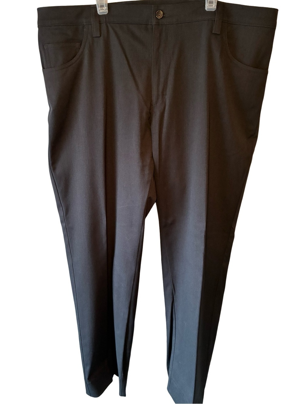 Men's Classic Straight Fit 5-pocket Dress Pants - Charcoal Grey